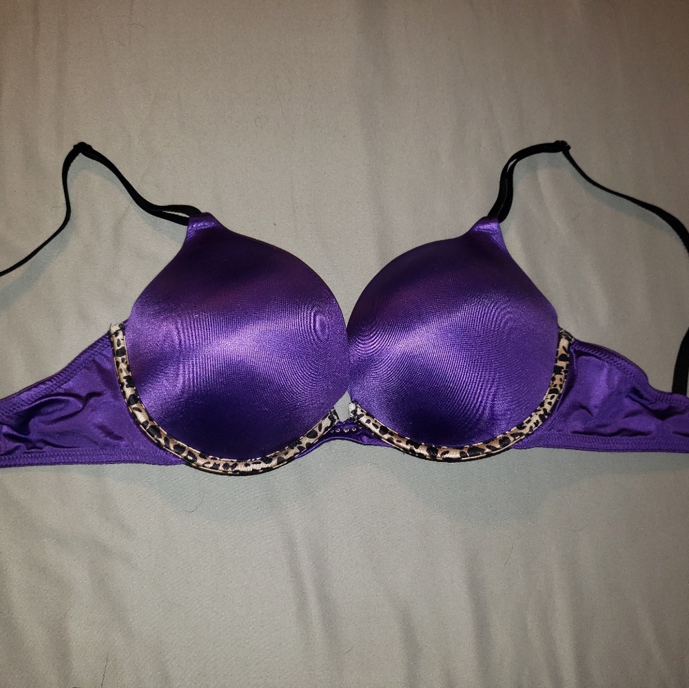 Purple bombshell bra